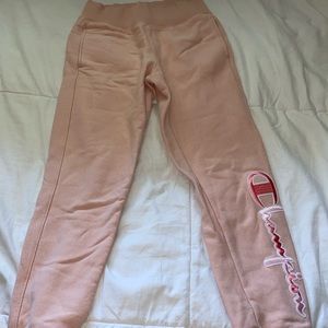 Champion light pink joggers